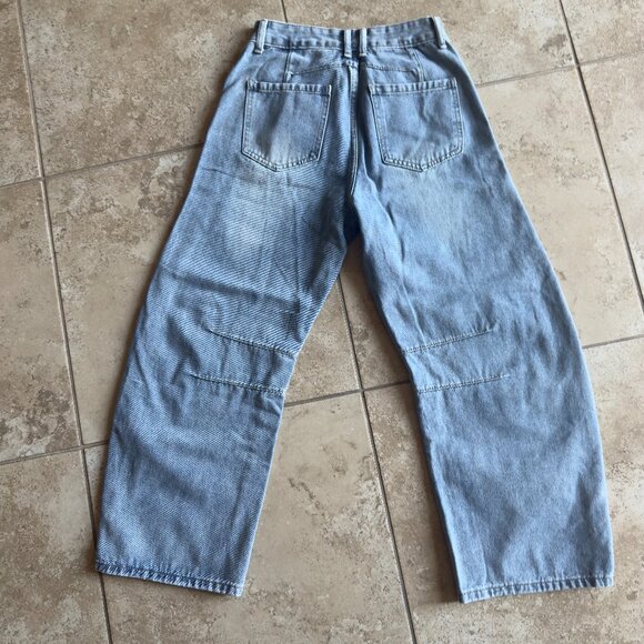 Fashion Barrel Jeans Light Denim High Rise Loose Fit XS - Picture 5 of 5